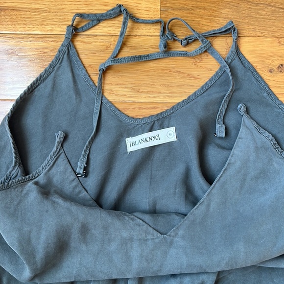 EUC BLANK NYC Romper Size M Olive - Picture 13 of 15